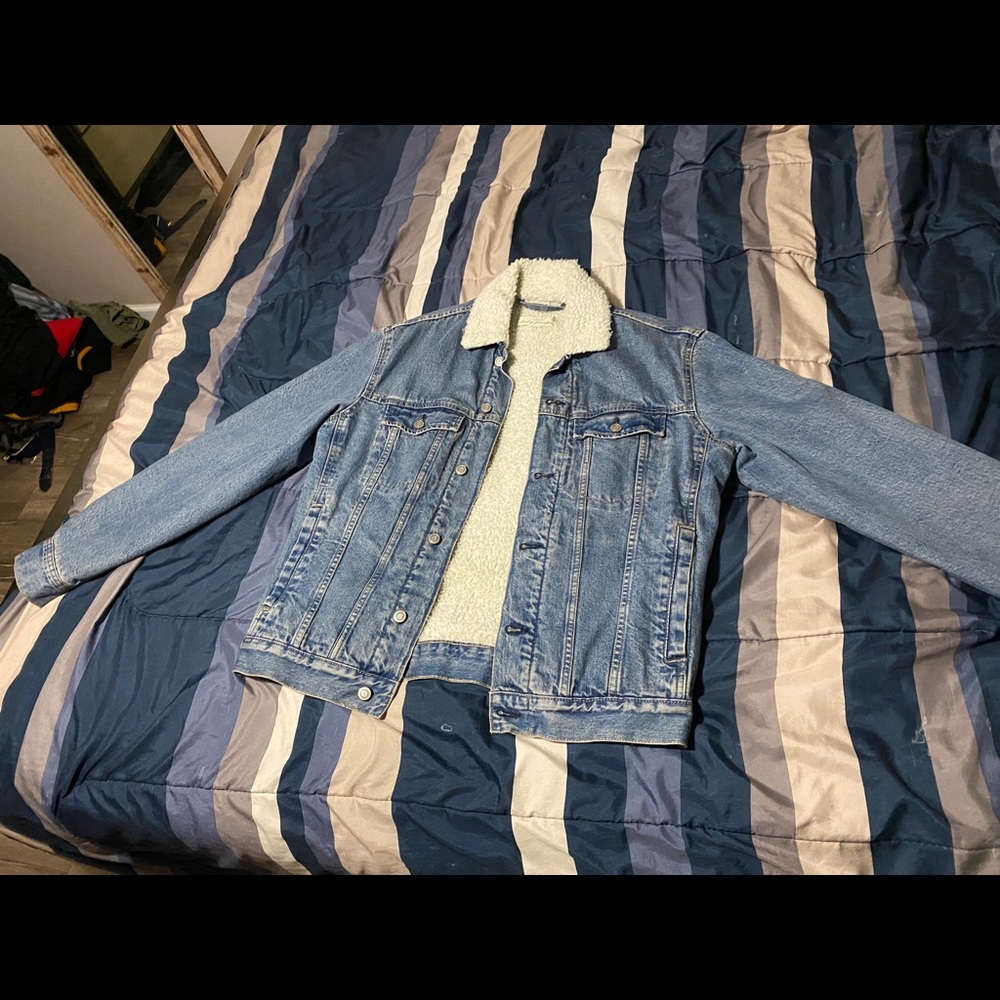 Sherpa lined jean jacket